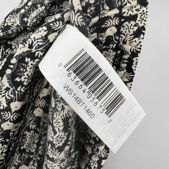 Joe Fresh pants Large womens pull on graphic print trousers drawstring casual - Picture 5 of 9